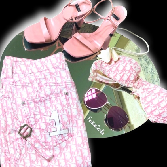 Christian Dior By John Galliano Runway Girly Romantique Monogram Logo Bikini Bra - Picture 11 of 16